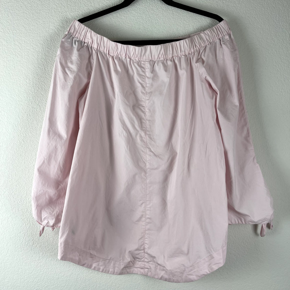 Free People Show Some Shoulder Top Womens Small Pink Blouse Off The Shoulder - Picture 8 of 11